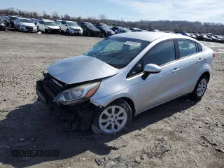 2013 Kia Rio LX with VIN KNADM4A30D6152074, listed as a Copart auction lot 50878555 with 152,559 mi miles and Salvage Title. Bid and sale history available at carsss.com. Image 1.