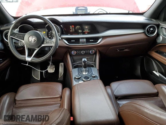 2019 Alfa Romeo Stelvio Ti with VIN ZASPAKBN2K7C35002, listed as a Copart auction lot 55448965 with 109,812 mi miles and Clean title. Bid and sale history available at DreamBid. Image 8.