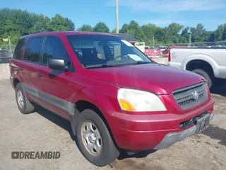 2005 Honda Pilot LX with VIN 2HKYF18175H507119, listed as a IAAI auction lot 42819831 with 118,872 mi miles and . Bid and sale history available at DreamBid. Image 1.
