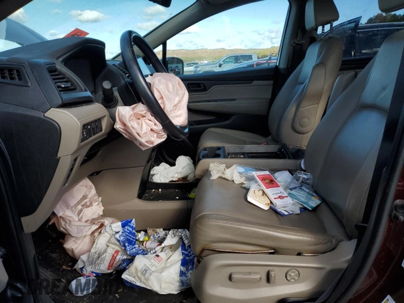 2019 Honda Odyssey EX-L with VIN 5FNRL6H70KB072288, listed as a Copart auction lot 76326724 with Not Provided miles and Non Repairable. Bid and sale history available at DreamBid. Image 7.