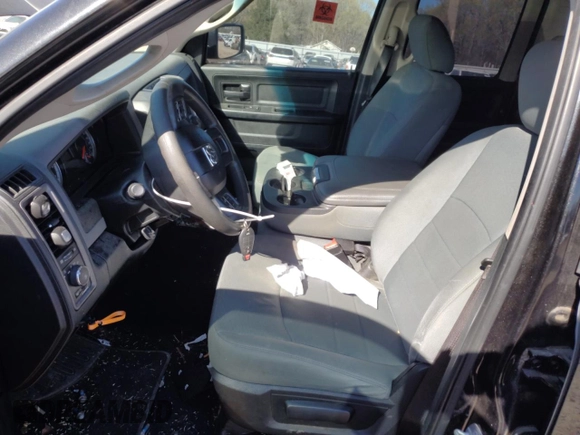 2018 Ram 1500 Express with VIN 1C6RR6FT4JS171221, listed as a Copart auction lot 50465125 with 91,329 mi miles and Salvage title. Bid and sale history available at DreamBid. Image 7.