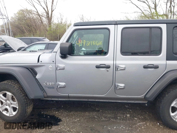 2020 Jeep Wrangler Unlimited Sport S z VIN 1C4HJXDN3LW115076, wystawiony jako IAAI lot #41921868 z przebiegiem 93 052 mil mil oraz . Historia ofert i sprzedaży dostępna na DreamBid. Obrazek 14.