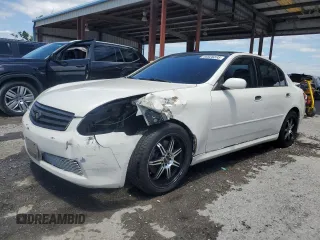 2005 Infiniti G35 z VIN JNKCV51EX5M221996, wystawiony jako Copart lot #56928235 z przebiegiem 167 377 mil mil oraz Szkoda całkowita • Salvage title. Historia ofert i sprzedaży dostępna na DreamBid. Obrazek 1.