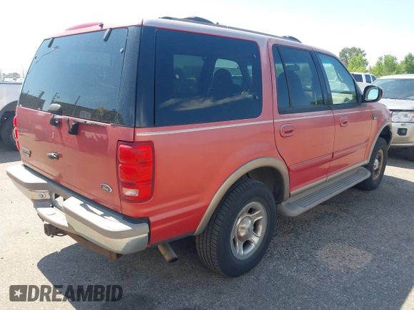 2001 Ford Expedition Eddie Bauer with VIN 1FMPU18LX1LA91135, listed as a IAAI auction lot 42737489 with 123,360 mi miles and . Bid and sale history available at DreamBid. Image 4.