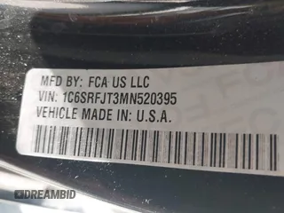2021 Ram 1500 Laramie с VIN 1C6SRFJT3MN520395, выставлен на аукционе IAAI как лот 42323026 с пробегом 52 150 миль миль и . История ставок и продаж доступна на DreamBid. Изображение 9.