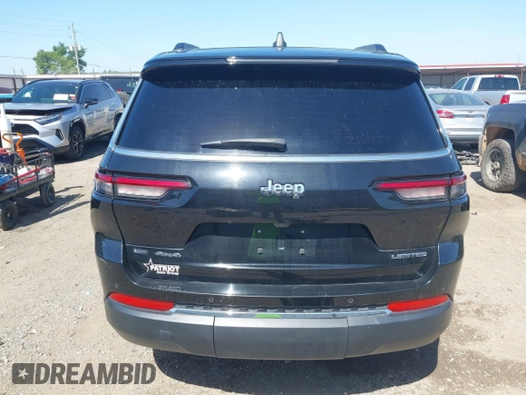 2021 Jeep Grand Cherokee Limited with VIN 1C4RJKBG1M8105003, listed as a IAAI auction lot 42227038 with 77,299 mi miles and . Bid and sale history available at DreamBid. Image 16.