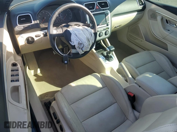 2007 Volkswagen Eos 3.2L with VIN WVWDB71F67V032777, listed as a Copart auction lot 53684035 with 98,537 mi miles and Salvage Title. Bid and sale history available at DreamBid. Image 8.