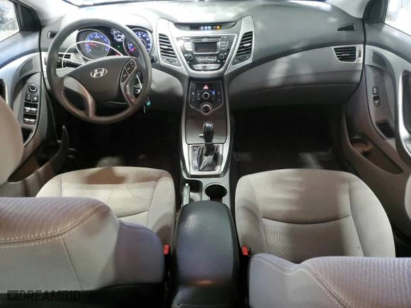 2016 Hyundai Elantra Limited with VIN KMHDH4AE2GU501076, listed as a Copart auction lot 43601095 with 74,386 mi miles and Salvage Title. Bid and sale history available at carsss.com. Image 8.