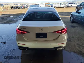 2023 Mercedes-Benz C 300 with VIN W1KAF4GB7PR102876, listed as a Copart auction lot 48916495 with 28,153 mi miles and Salvage Title. Bid and sale history available at carsss.com. Image 6.