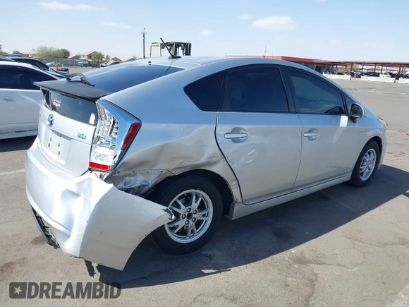 2010 Toyota Prius II with VIN JTDKN3DU4A0203094, listed as a IAAI auction lot 41742101 with 201,607 mi miles. Bid and sale history available at carsss.com. Image 4.