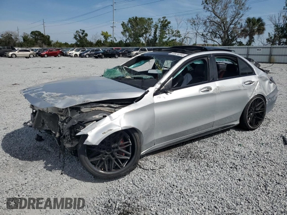 2017 Mercedes-Benz C 43 AMG with VIN 55SWF6EB7HU181096, listed as a Copart auction lot 53824395 with Not Provided miles and Salvage Title. Bid and sale history available at DreamBid. Image 1.