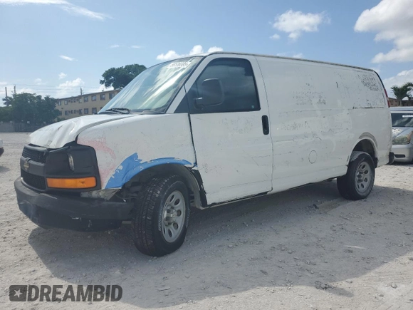 2012 Chevrolet Express Cargo z VIN 1GCSGAFXXC1158990, wystawiony jako Copart lot #58536585 z przebiegiem Nie podano mil oraz Czysty tytuł • Clean title. Historia ofert i sprzedaży dostępna na DreamBid. Obrazek 1.