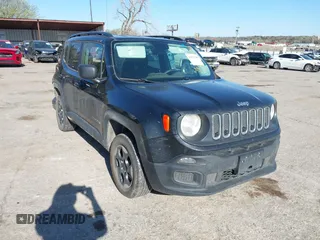 2017 Jeep Renegade Sport with VIN ZACCJBAB9HPG55849, listed as a IAAI auction lot 41812704 with 132,597 mi miles and . Bid and sale history available at DreamBid. Image 1.