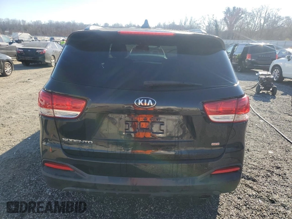 2016 Kia Sorento LX with VIN 5XYPG4A36GG015746, listed as a Copart auction lot 47434935 with 239,595 mi miles and Salvage Title. Bid and sale history available at DreamBid. Image 6.