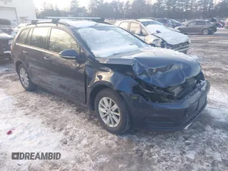 2017 Volkswagen Golf SportWagen S with VIN 3VWC17AU0HM502498, listed as a IAAI auction lot 41326696 with 158,663 mi miles. Bid and sale history available at carsss.com. Image 1.