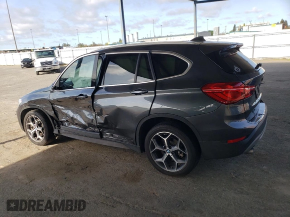 2017 BMW X1 sDrive28i with VIN WBXHU7C34HP924730, listed as a Copart auction lot 52245005 with 0 mi miles and Salvage Title. Bid and sale history available at carsss.com. Image 2.