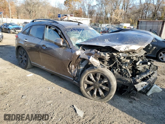 2003 Infiniti FX Options with VIN JNRAS08W63X208760, listed as a Copart auction lot 80618814 with Not Provided miles and Salvage Title. Bid and sale history available at DreamBid. Image 4.