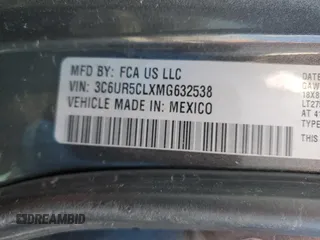 2021 Ram 2500 Tradesman z VIN 3C6UR5CLXMG632538, wystawiony jako Copart lot #86882244 z przebiegiem Nie podano mil oraz Szkoda całkowita • Salvage title. Historia ofert i sprzedaży dostępna na DreamBid. Obrazek 13.