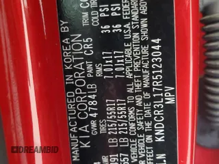 2024 Kia Niro Wind with VIN KNDCR3L17R5123044, listed as a Copart auction lot 52991075 with 28,027 mi miles and Clean Title. Bid and sale history available at DreamBid. Image 12.