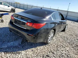 2017 Infiniti Q50 2.0t Premium with VIN JN1CV7AR0HM682499, listed as a Copart auction lot 72055093 with 95,130 mi miles and Salvage Title. Bid and sale history available at carsss.com. Image 3.