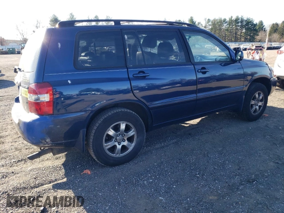 2005 Toyota Highlander with VIN JTEEP21A550087501, listed as a Copart auction lot 50377885 with 176,842 mi miles and Salvage Title. Bid and sale history available at DreamBid. Image 3.