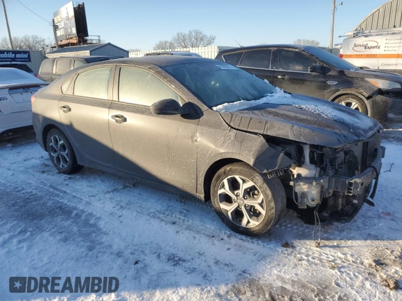 2021 Kia Forte FE with VIN 3KPF24ADXME412081, listed as a Copart auction lot 41478885 with 35,978 mi miles and Salvage Title. Bid and sale history available at carsss.com. Image 4.
