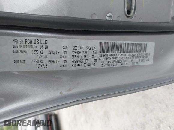 2019 Jeep Cherokee Latitude с VIN 1C4PJLCB7KD325637, выставлен на аукционе IAAI как лот 42293834 с пробегом 165 997 миль миль и . История ставок и продаж доступна на DreamBid. Изображение 9.