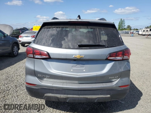2024 Chevrolet Equinox LT with VIN 3GNAXUEG0RL326949, listed as a Copart auction lot 53908165 with 14,857 mi miles and Salvage Title. Bid and sale history available at carsss.com. Image 6.
