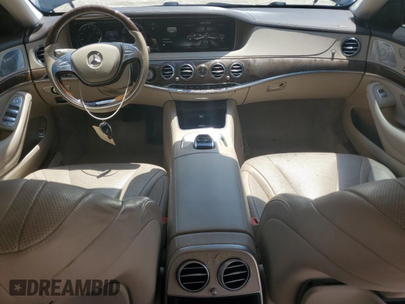 2015 Mercedes-Benz S 550 with VIN WDDUG8FB6FA092891, listed as a Copart auction lot 56431905 with 164,664 mi miles and Salvage title. Bid and sale history available at DreamBid. Image 8.