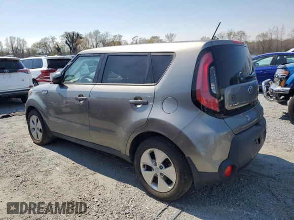 2015 Kia Soul with VIN KNDJN2A27F7121724, listed as a Copart auction lot 51036535 with 57,590 mi miles and Salvage Title. Bid and sale history available at DreamBid. Image 2.