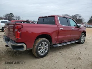 2024 Chevrolet Silverado 1500 LTZ with VIN 1GCUDGED0RZ248641, listed as a Copart auction lot 46076975 with 25,459 mi miles and Salvage Title. Bid and sale history available at DreamBid. Image 3.