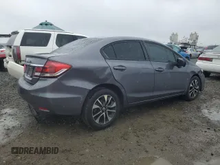 2014 Honda Civic Sedan EX with VIN 19XFB2F81EE038736, listed as a Copart auction lot 51261615 with 103,323 mi miles and Salvage Title. Bid and sale history available at carsss.com. Image 3.