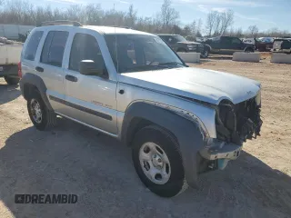 2003 Jeep Liberty Sport with VIN 1J4GK48K93W653461, listed as a Copart auction lot 46702455 with 213,581 mi miles and Salvage Title. Bid and sale history available at DreamBid. Image 4.