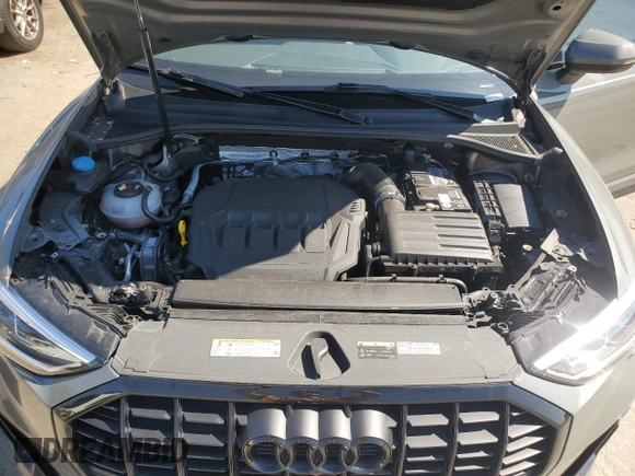 2021 Audi Q3 S line Premium Plus with VIN WA1EECF32M1028239, listed as a Copart auction lot 46702965 with 50,244 mi miles and Salvage Title. Bid and sale history available at carsss.com. Image 12.
