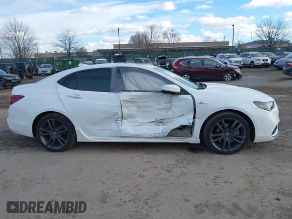 2018 Acura TLX w/A-SPEC Pkg with VIN 19UUB3F61JA000384, listed as a IAAI auction lot 41452595 with 36,139 mi miles. Bid and sale history available at carsss.com. Image 12.