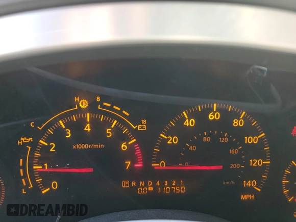 2005 Infiniti QX56 with VIN 5N3AA08A65N805075, listed as a Copart auction lot 43147485 with 110,750 mi miles and Salvage Title. Bid and sale history available at carsss.com. Image 9.