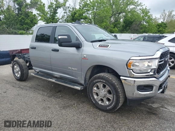 2023 Ram 2500 Big Horn with VIN 3C6UR5DL8PG503331, listed as a Copart auction lot 56232775 with 74,213 mi miles and Salvage title. Bid and sale history available at DreamBid. Image 4.