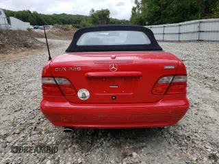 2002 Mercedes-Benz CLK 320/430 with VIN WDBLK65G02T114516, listed as a Copart auction lot 70672914 with 51,844 mi miles and Salvage Title. Bid and sale history available at DreamBid. Image 6.