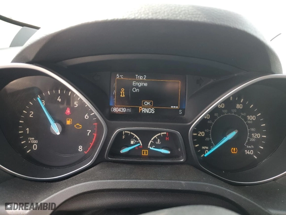 2017 Ford Escape SE with VIN 1FMCU0GD9HUA38563, listed as a Copart auction lot 49786605 with 80,439 mi miles and Clean Title. Bid and sale history available at carsss.com. Image 9.