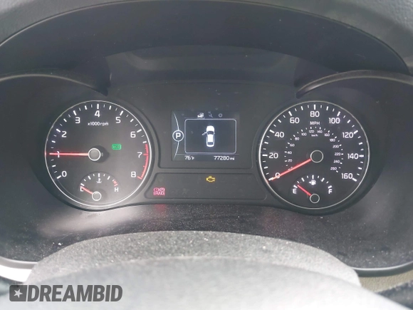 2016 Kia Optima LX with VIN 5XXGT4L37GG071644, listed as a IAAI auction lot 42715825 with 77,280 mi miles and . Bid and sale history available at DreamBid. Image 7.