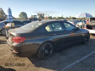 2014 BMW 5 Series 535i xDrive with VIN WBA5B3C55ED293030, listed as a Copart auction lot 80950224 with 163,016 mi miles and Salvage Title. Bid and sale history available at carsss.com. Image 3.