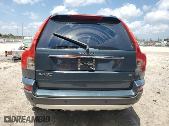 2008 Volvo XC90 I6 with VIN YV4CY982X81468286, listed as a Copart auction lot 53722625 with 127,254 mi miles and Salvage Title. Bid and sale history available at carsss.com. Image 6.