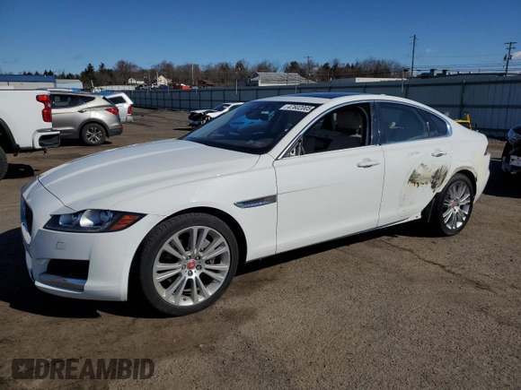2020 Jaguar XF with VIN SAJBK4FX5LCY83189, listed as a Copart auction lot 47602005 with 10,708 mi miles and Salvage Title. Bid and sale history available at DreamBid. Image 1.