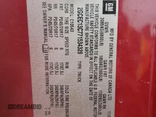 2007 Chevrolet Silverado 1500 Work Truck with VIN 2GCEC13C771534328, listed as a Copart auction lot 89359175 with 84,130 mi miles and Salvage Title. Bid and sale history available at DreamBid. Image 14.