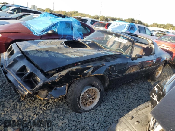 1980 Pontiac Firebird with VIN 2W87WAL15057, listed as a Copart auction lot 73416334 with 99,485 mi miles and Non repairable. Bid and sale history available at DreamBid. Image 1.