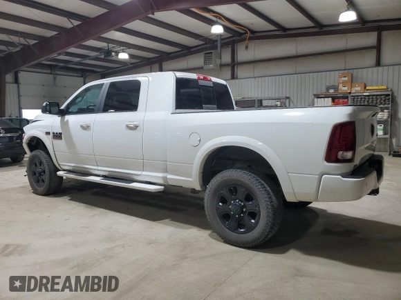 2018 Ram 2500 Laramie with VIN 3C6UR5NJ1JG342051, listed as a Copart auction lot 43934255 with 82,000 mi miles and Salvage title. Bid and sale history available at DreamBid. Image 2.