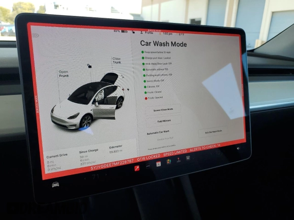 2021 Tesla Model Y Long Range z VIN 5YJYGDEE7MF228787, wystawiony jako Copart lot #47252275 z przebiegiem 59 823 mil mil oraz Szkoda całkowita • Salvage title. Historia ofert i sprzedaży dostępna na DreamBid. Obrazek 9.