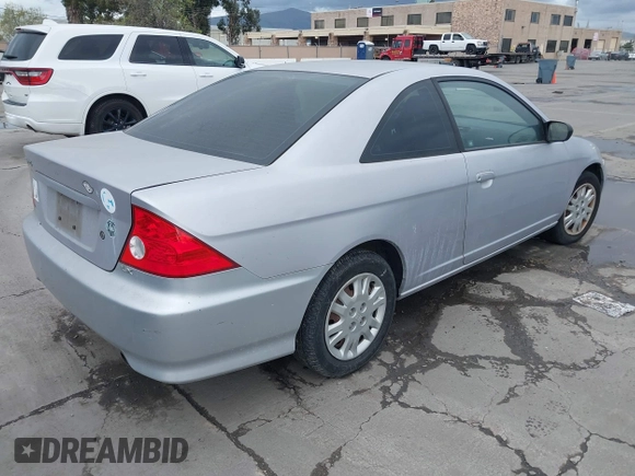 2004 Honda Civic LX with VIN 1HGEM22574L004759, listed as a IAAI auction lot 41928285 with 194,580 mi miles. Bid and sale history available at carsss.com. Image 4.