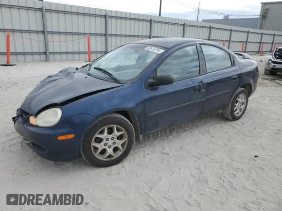 2002 Dodge Neon SE with VIN 1B3ES46C02D501704, listed as a Copart auction lot 83476794 with 187,860 mi miles and Salvage Title. Bid and sale history available at carsss.com. Image 1.