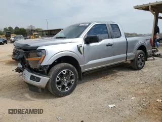 2024 Ford F-150 with VIN 1FTEX2LP2RKF10597, listed as a Copart auction lot 51155685 with 4,177 mi miles and Salvage title. Bid and sale history available at DreamBid. Image 1.